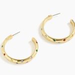 Alison Lou x J.Crew Crystal Hoop Earrings Gold Photo 6