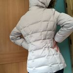 a.n.a Mid-length Down filled coat Cream with fur trimmed Hood Sz M Photo 2