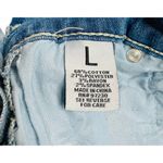 Almost Famous Juniors  Hand Painted Denim Shortalls Bib Overall Shorts Stretch L Photo 11