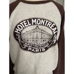 LUNE Hotel Montreal Paris Oatmeal Brown Sweatshirt Size M Photo 1