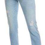 7 For All Mankind  Josefina Skinny Boyfriend Distressed Jeans Light Wash Size 29 Photo 0