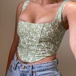 Princess Polly  Corset Top Floral Green Photo 0