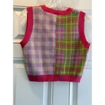 Rue 21  Women  Sweater Vest Plaid Checked V Neck Size M Photo 7