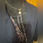 Eileen Fisher  Organic Cotton Poplin Shaped Blazer in Navy size XS Photo 1