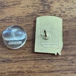 Vintage 1987 AB&S Unicorn Enamel Pin Badge Retro Striped Lapel 80s Gold Photo 4