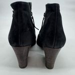 Paul Green  Malibu Sliced Zip Bootie Black Nubuck Leather Ankle Sz 10 EU40.5 Photo 5