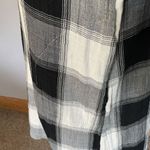 Old Navy Dress Womens Large Black Plaid Lagenlook Teacher Pockets Cotton Boho Photo 5