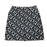 Briggs New York Briggs Vintage Black Floral Mini Skirt Size 8 Photo 2