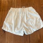Hurley  white linen blend drawstring shorts size small Photo 8