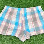 Micro Mini Plaid Y2K style pajama shorts Blue Size M Photo 3