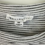 Socialite Stripe Crop Top Black & White XS Photo 2
