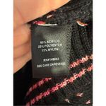 Torrid Cardigan Drop Shoulder V-Neck Button Front Sweater Black Pink Hearts Sz 0 Photo 14