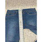 Woman’s Glitter Scape 6 Blue Jeans Straight Leg Stretch Rhine Stones Photo 5
