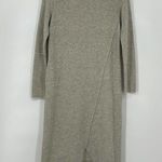 Anthropologie Moth Cross Back Sweater Dress Cream Midi Length Pockets Size XS Photo 7