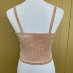 American Eagle women XS Distressed tan & white textured crop tank top Photo 4