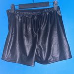 PU Leather Skort Black Photo 4