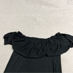 Abercrombie & Fitch  Black Ruffle Trim Off the Shoulder Dress Size Small Photo 2