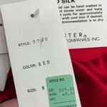 Doncaster Silks Vintage Red Sueded Silk Blouse – Size Medium NWT Draped Silk Top Photo 11