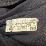 Free People Duo Corset Black Plunge V-neck Short Cap Sleeve Slim Crop Top Size L Photo 2