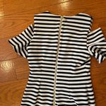 Calvin Klein  Black and White Striped Dress Photo 2