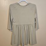 Grace Elements Size Medium Light Sage Pastel Green Blouse Boho NEW NWT Stretchy Photo 4