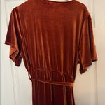Baltic Born  Meghan Velvet Wrap Maxi Dress in Rust Photo 5