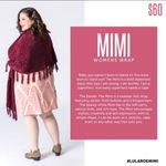LuLaRoe Chenille Merlot Burgundy “Mimi” Sweater Wrap Poncho Cape Fringe Scarf Photo 12