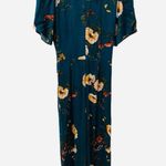 Forever 21 NWT Floral Jumpsuit Green Yellow S Vneck Photo 4