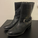 Ralph Lauren Lauren  6.5B Mesi Mid Calf Booties Shoes Soft Leather Black Classic Photo 0