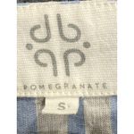 Pomegranate Blue White Stripe Linen Tunic Coastal Resort Style Boho Minimalist Photo 1