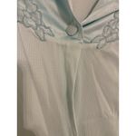 Vanity Fair  Moo Moo Nightgown Baby Blue Flower Detail Button‎ Down Front Large Photo 2