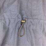 Akris Punto  women's size 10 m Navy Wool Blend dress button front cinch waist Photo 13