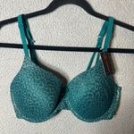 No Boundaries  Bra Womens Green 36C Allover Lace Push Up Bra NEW‎ Photo 0