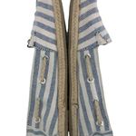 Nautica Women's US 10 White Blue Striped RUDDER Canvas Espadrille Boat Shoes Photo 2