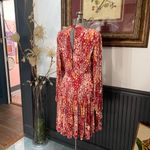 Free People  Heartbeats Floral Boho Long Sleeve Jersey Mini Dress - Sz S 💛🎀 Photo 7