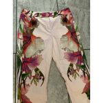 Ted Baker London Womens Pink Floral Print Slim Leg Trousers Pants Ted Sz 1 US XS Photo 2