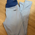 Bo+Tee  leggings in light blue with a dark blue waistband Photo 0
