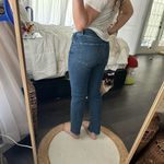 ZARA  Women’s Blue 6 High Waist Mom Jeans Raw Hem Photo 2
