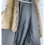 River Island  Sleeveless  Faux Fur Coat‎ Size XS #1094 Photo 4