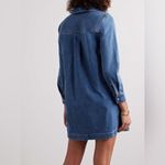 Veronica Beard  Wasta Denim Dress in Cornflower Blue Long Sleeve Photo 2