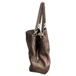 Coach  Madison Phoebe Pebbled Leather 3 Compartment Purple Brown Shoulder Bag Photo 4