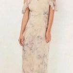 LC Lauren Conrad Lauren Conrad ruffle cold-shoulder maxi dress Photo 0
