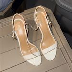 Michael Kors  White Heeled Sandals 9 NWOT white patent Photo 0