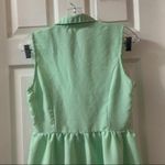 Toxik3 Green Button Front Sleeveless Aline Dress S Photo 6