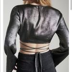 Dynamite Callie Metallic Wrap Around Top Photo 8