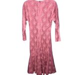 Vintage 80s Pink Lace Mermaid Dress Small – Handmade Barbiecore Prom Gown Photo 4