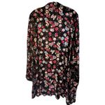 Chelsea & Theodore‎ Floral Long Top Dress Black Size L Photo 3