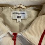 Uniqlo x Ines De La Fressange Cream Bomber Jacket with Red & Blue Accents Large Photo 3