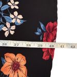 Lane Bryant  Size 22 Multicolor Dark Floral V Neck Stretch Dress Ruffle Feminine Photo 10