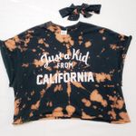 Gildan Tie Dye  Ultra Cotton Cropped Shirt Sz XL Photo 3